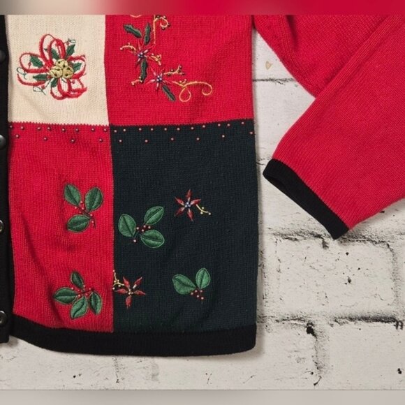 Vintage Tabi International Knitted Holiday Collection Christmas Cardigan - Picture 5 of 9